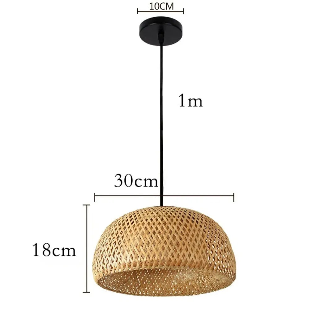 Lustre para Sala de Bambu Rattan