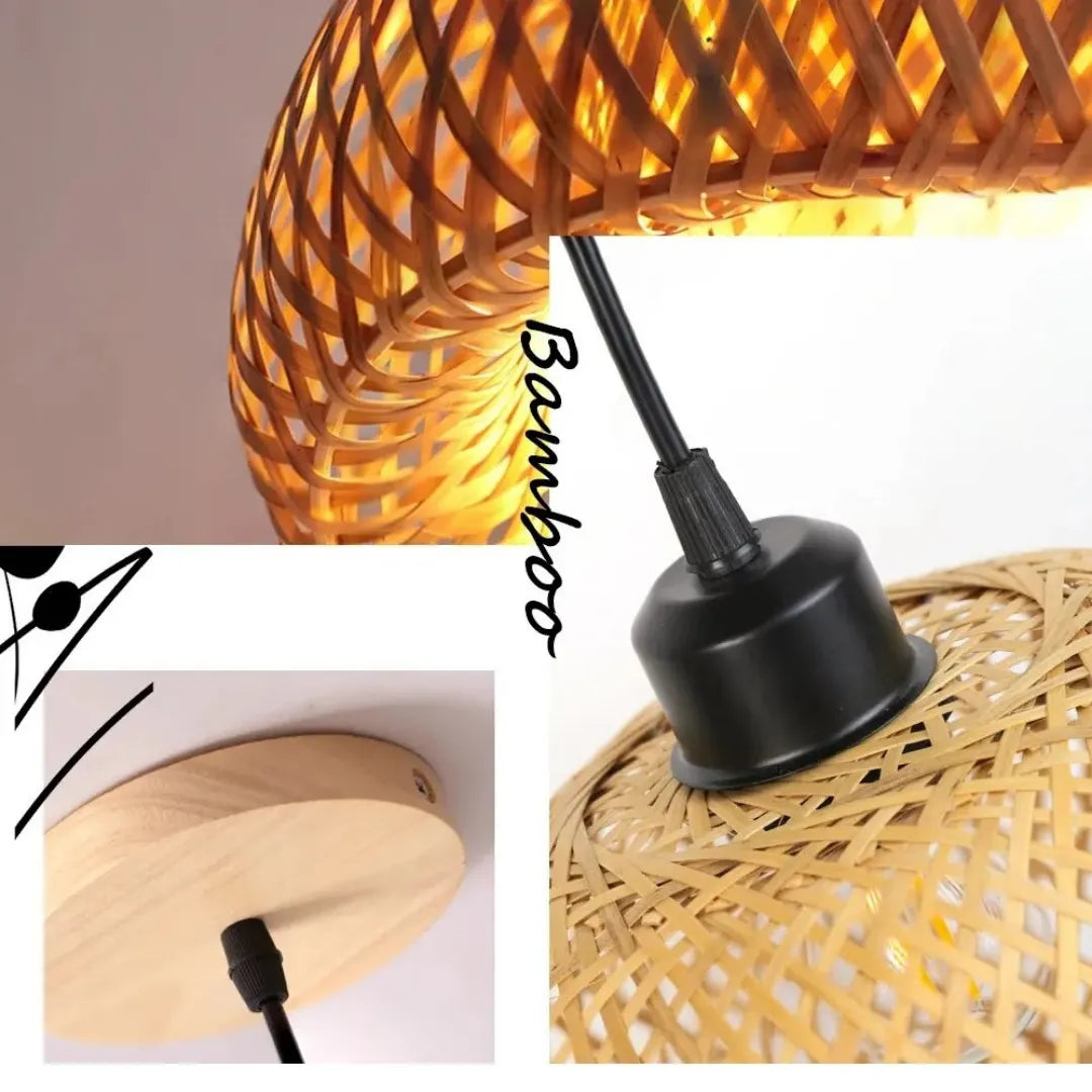 Lustre-para-sala-de-bambu-rattan