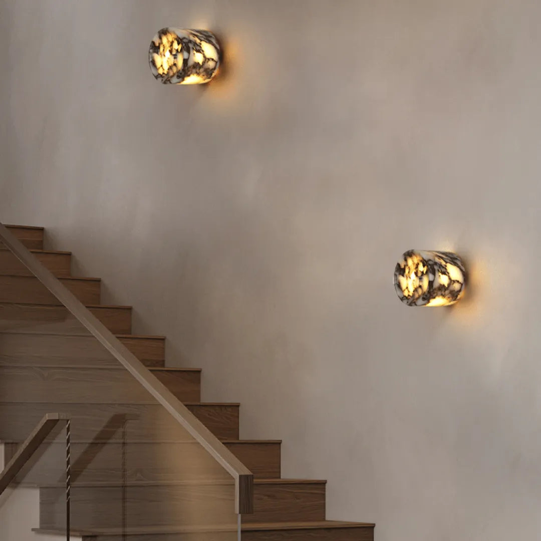 Arandela Cilíndrica de Mármore LED