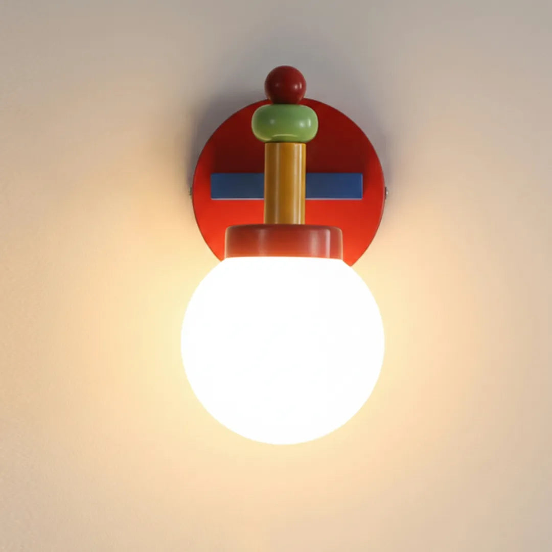 arandela para quarto infantil posicionada na cabeceira