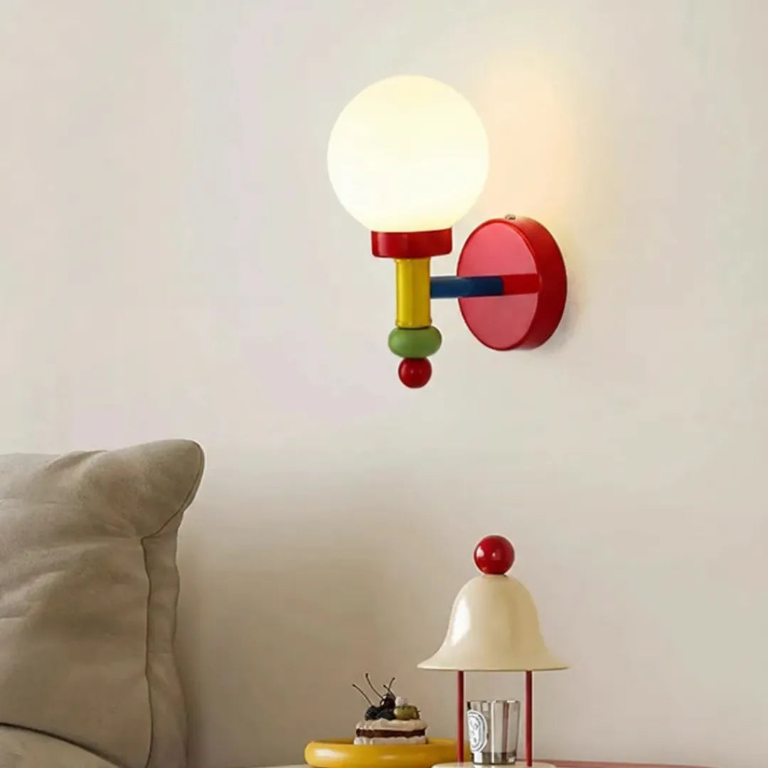 Arandela de Parede Memphis Retrô Colorida LED Macaron