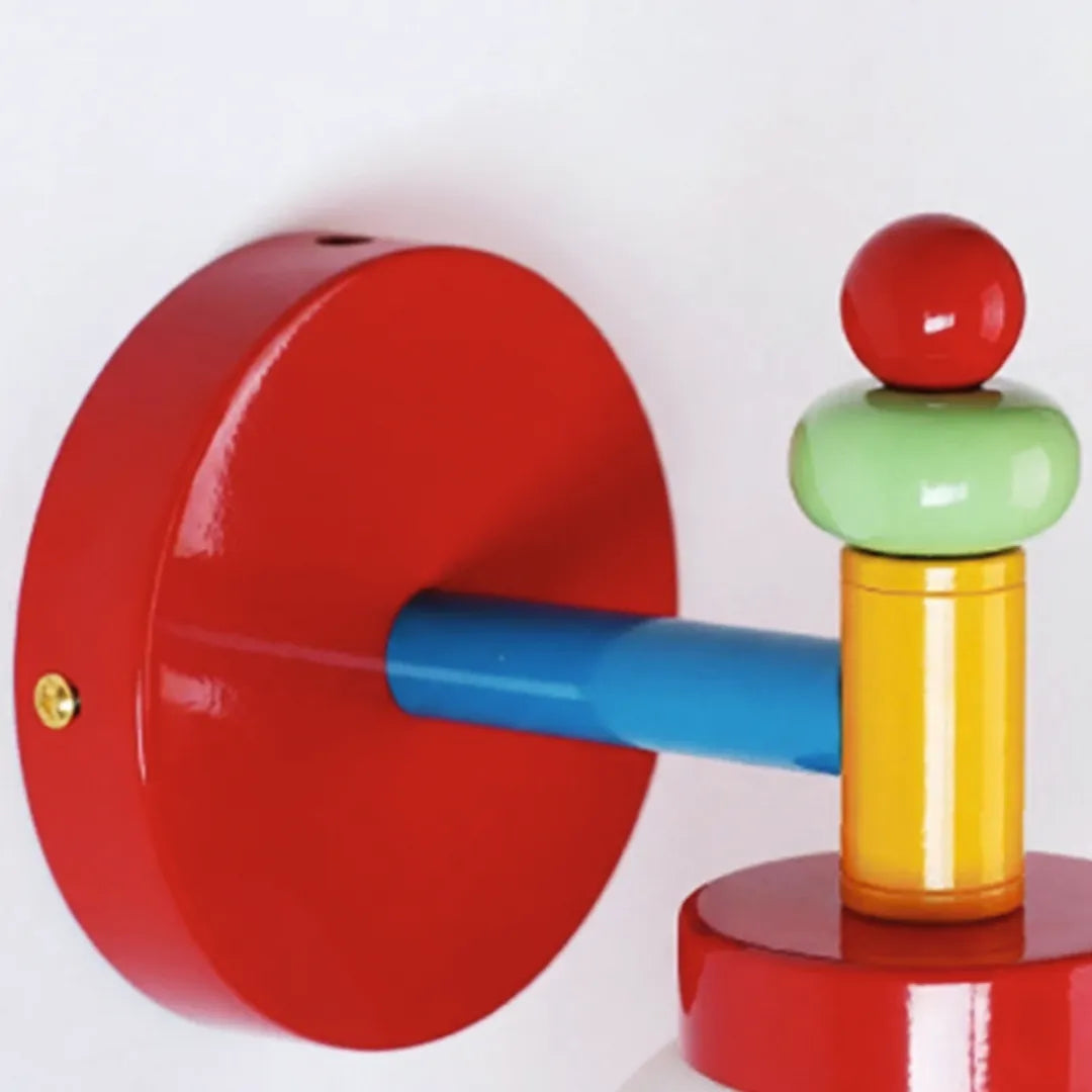 Arandela de Parede Memphis Retrô Colorida LED Macaron