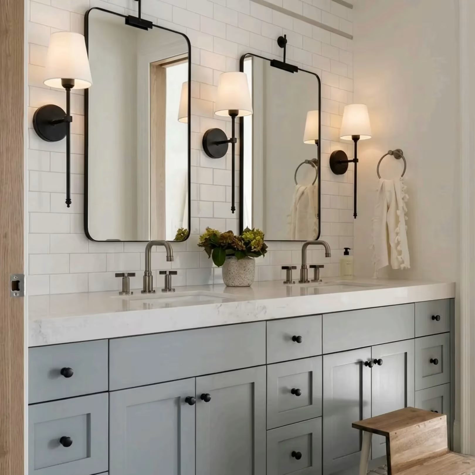 Arandela de parede moderna abajur tecido Etna