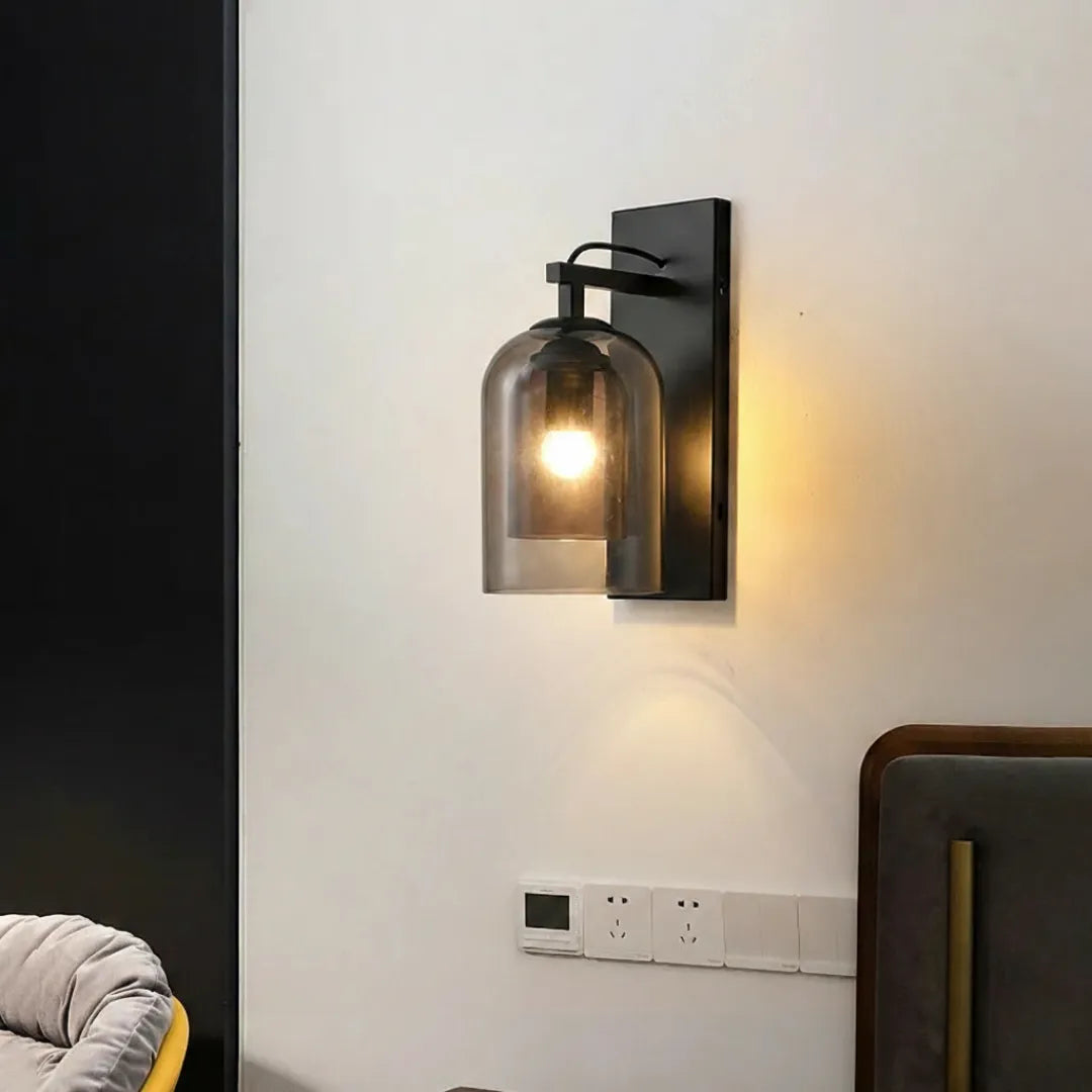 Arandela de Parede Vidro Loft Moderna