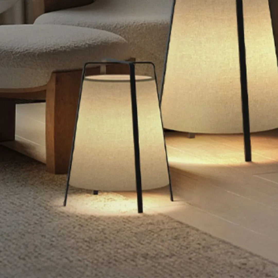 Luminária de Chão Japonesa Wabi Sabi Zen para Sala e Quarto