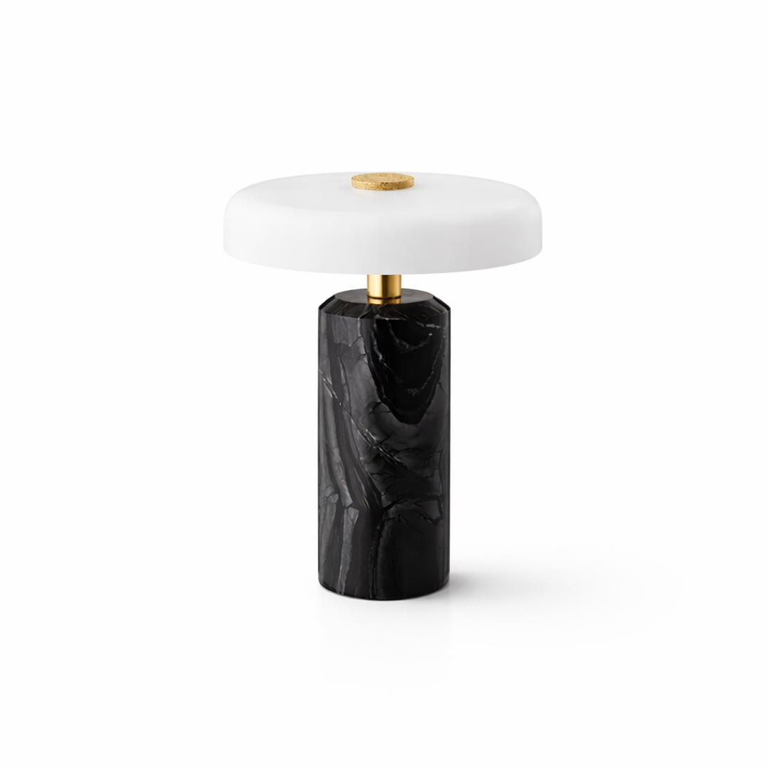  Luminária de mesa portátil mármore LED dinamarquês