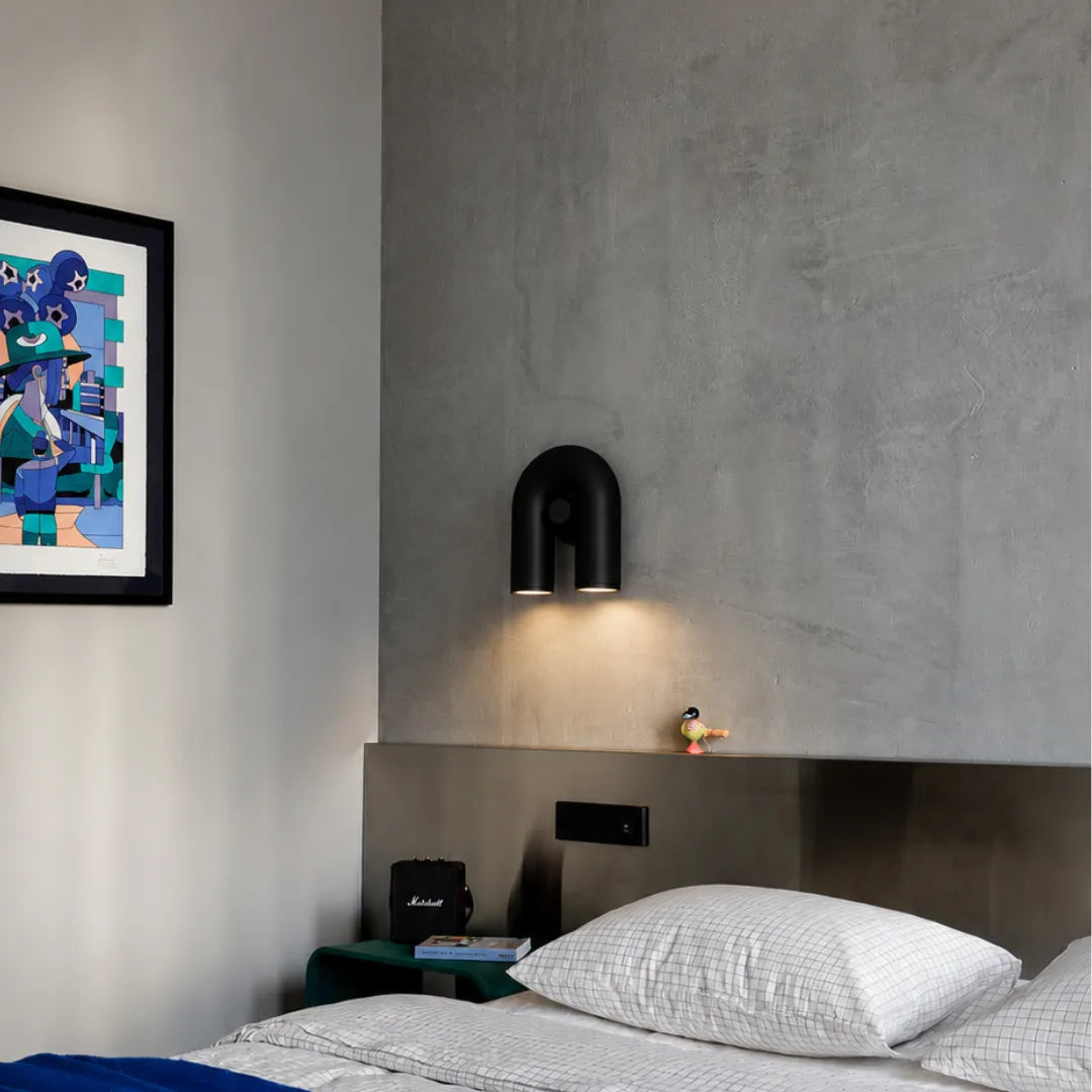 Luminária de Parede LED em Formato U Design Italiano
