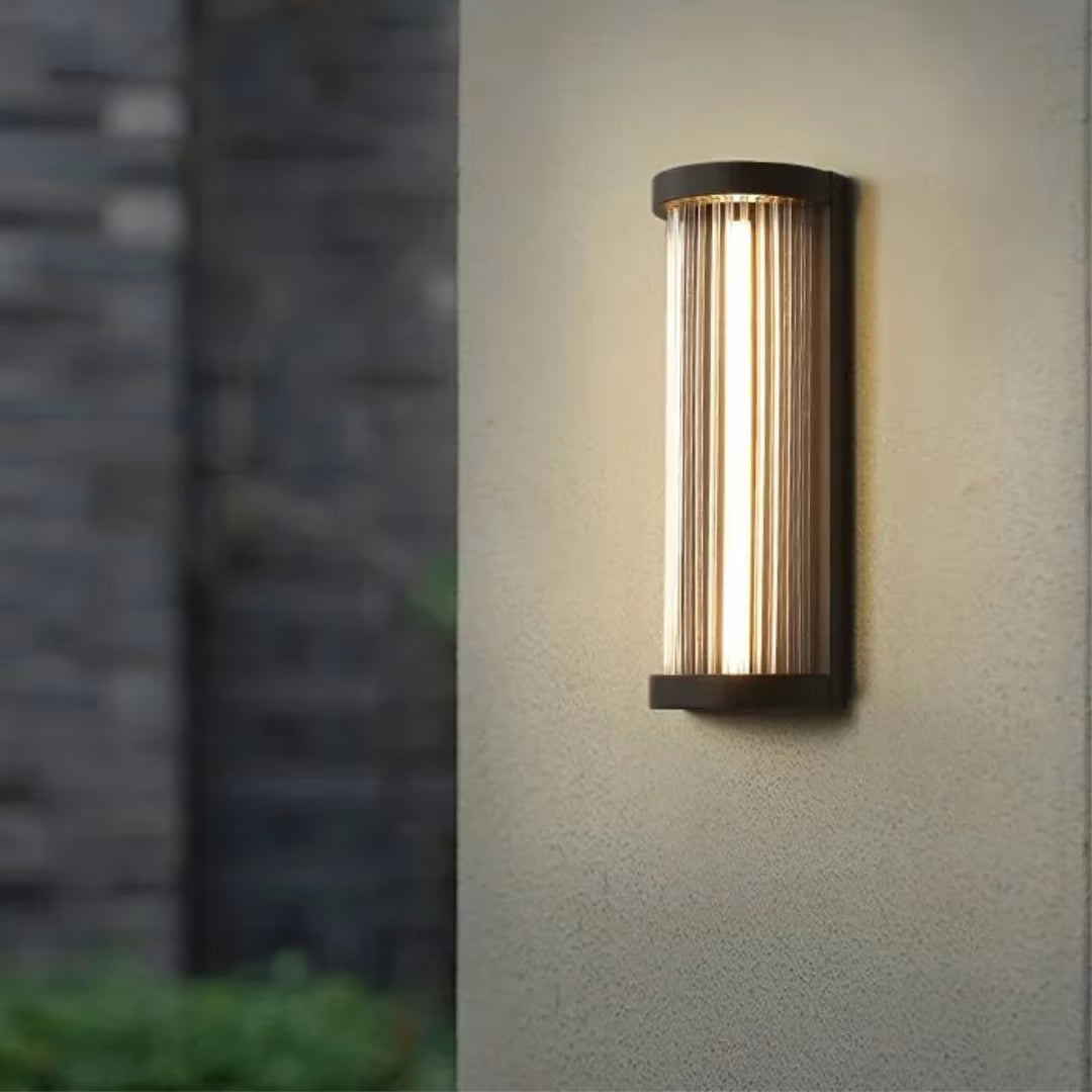 Luminária de parede área externa led moderna