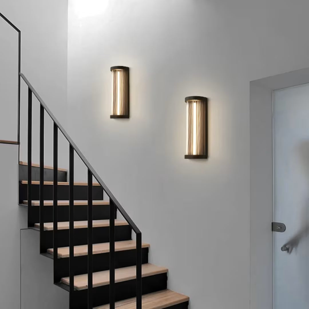 Luminária de parede área externa led moderna