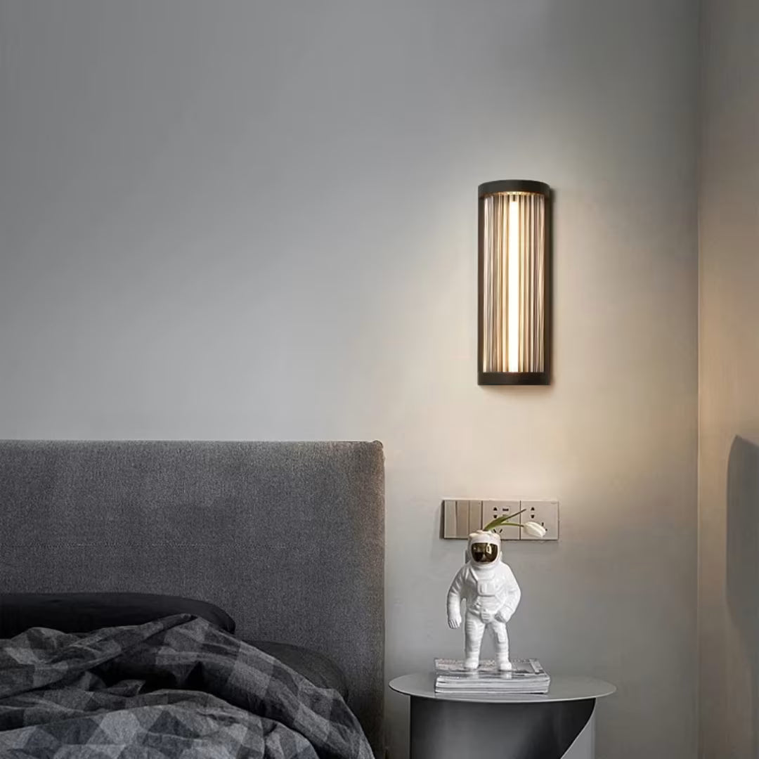 Luminária de parede área externa led moderna