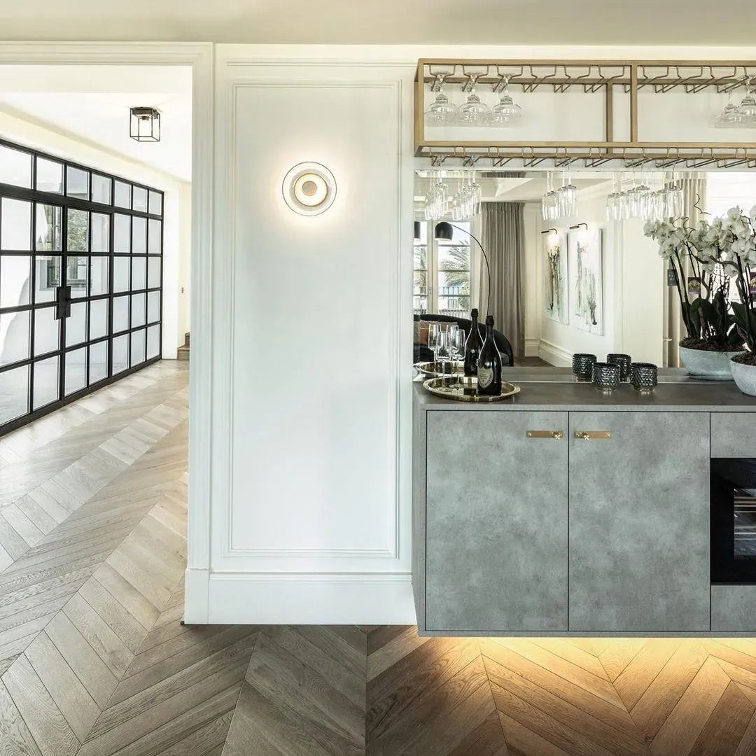 Luminária de parede moderna vidro led vetro