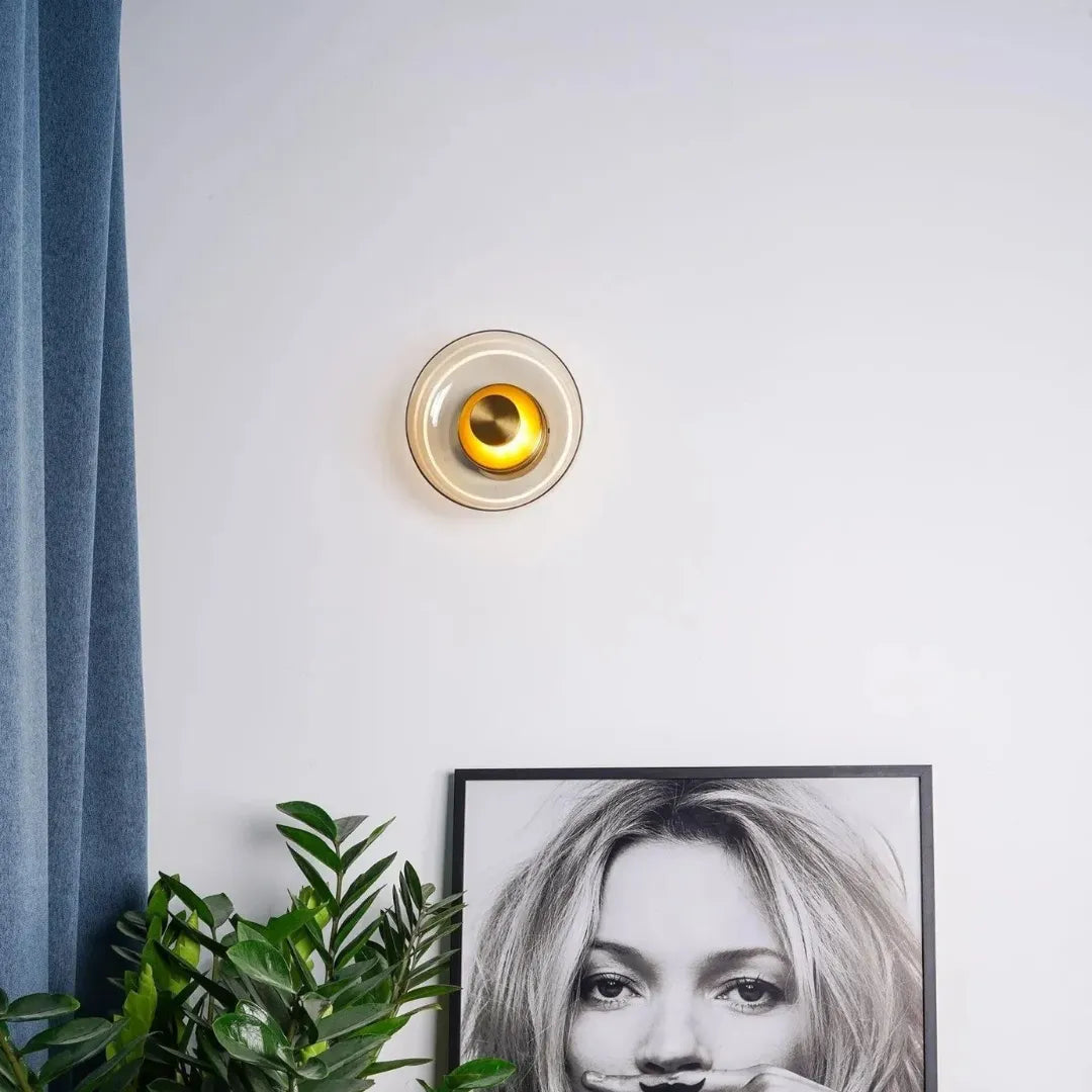 Luminária de parede moderna vidro led vetro