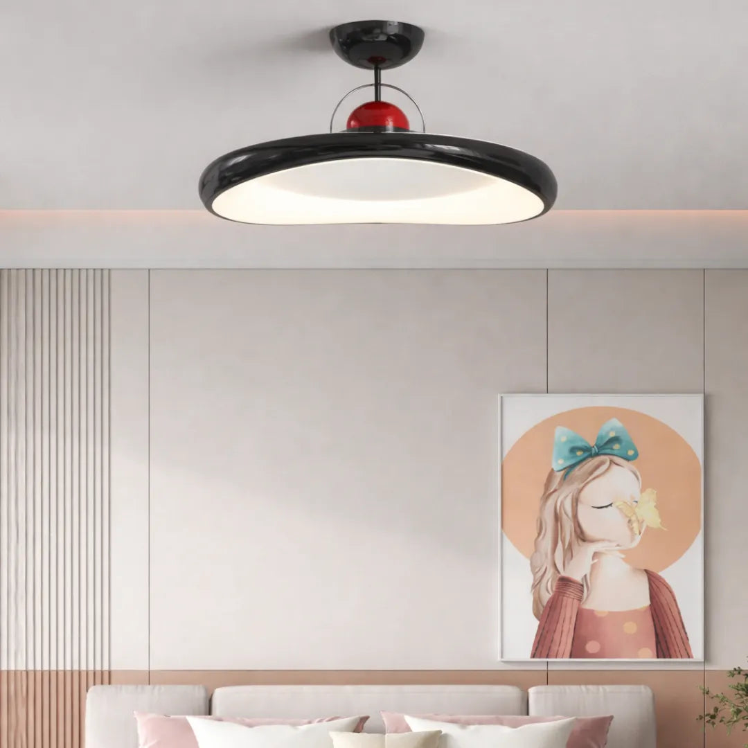 Luminária de teto LED retrô nórdica disco voador Mirel