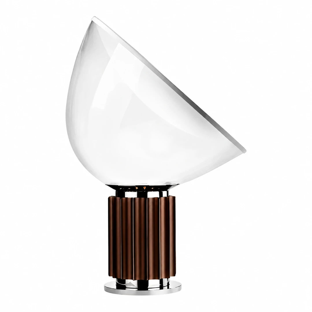 Luminária de Mesa Taccia Marrom 50 cm em fundo branco puro sem sombra