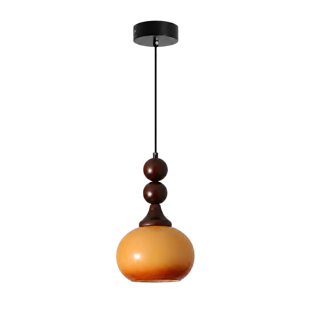 Luminária pendente em vidro branco no formato de bola com corpo em ferro escurecido em fundo branco — Luminária Pendente LED Vidro Branco Bola Designer Moderno — Tonzi