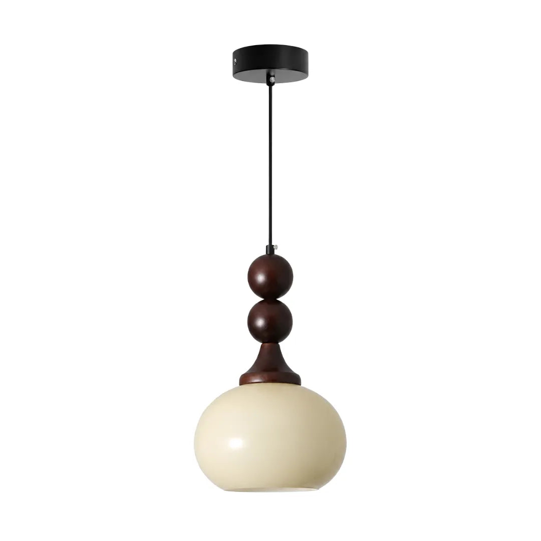 Luminária pendente em vidro bola em bar contemporâneo Mid-Century — Tonzi