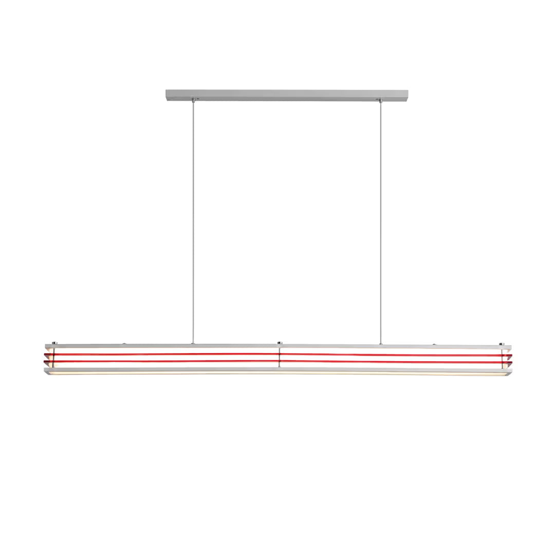 Luminária Pendente Linear LED Sala de Jantar Moderna Linea
