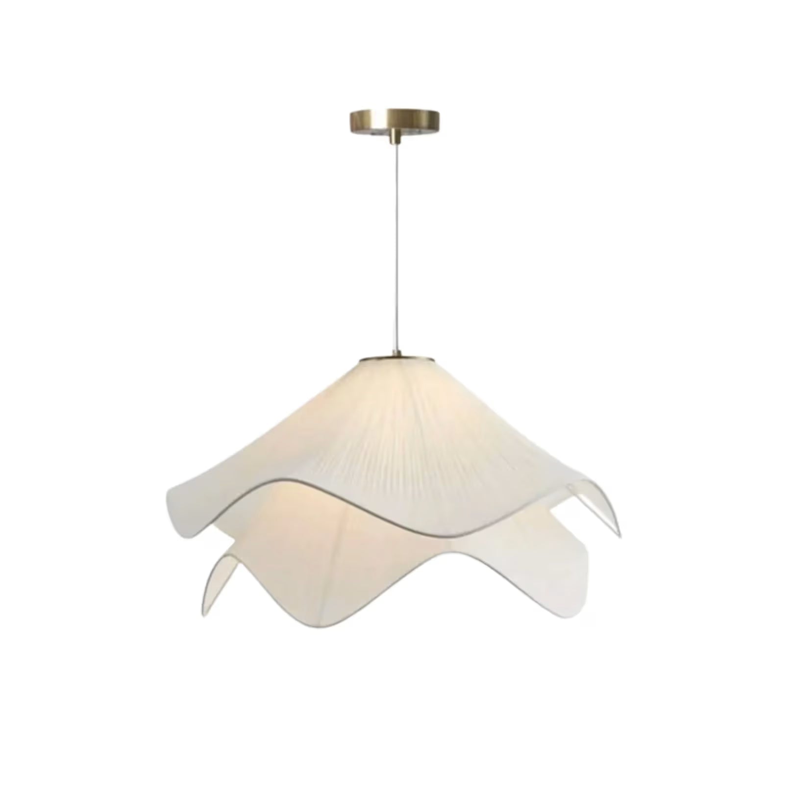 Luminária Pendente Moderna Flor em Tecido