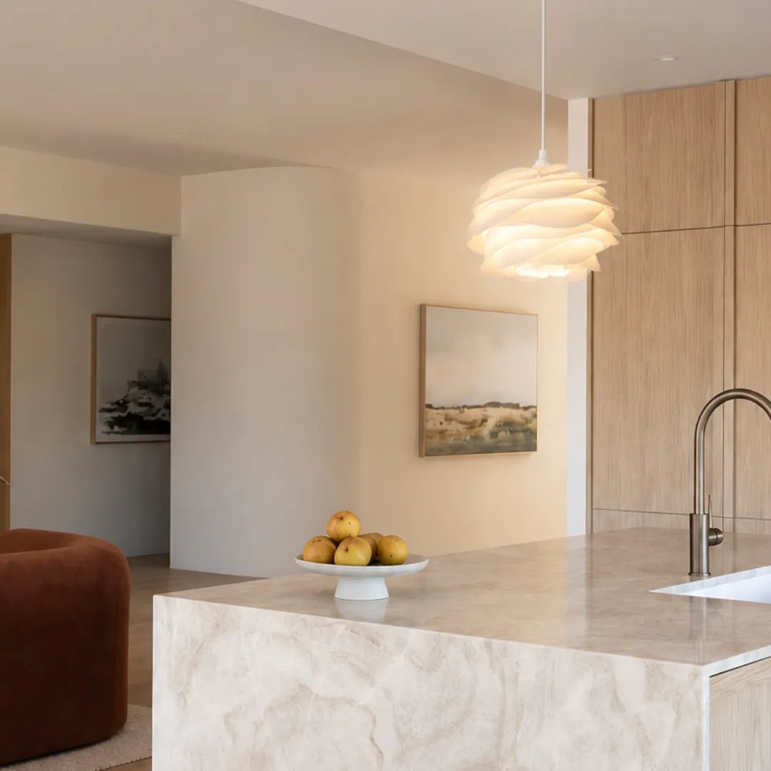 Luminária pendente pétala acrílico LED escandinava Lys