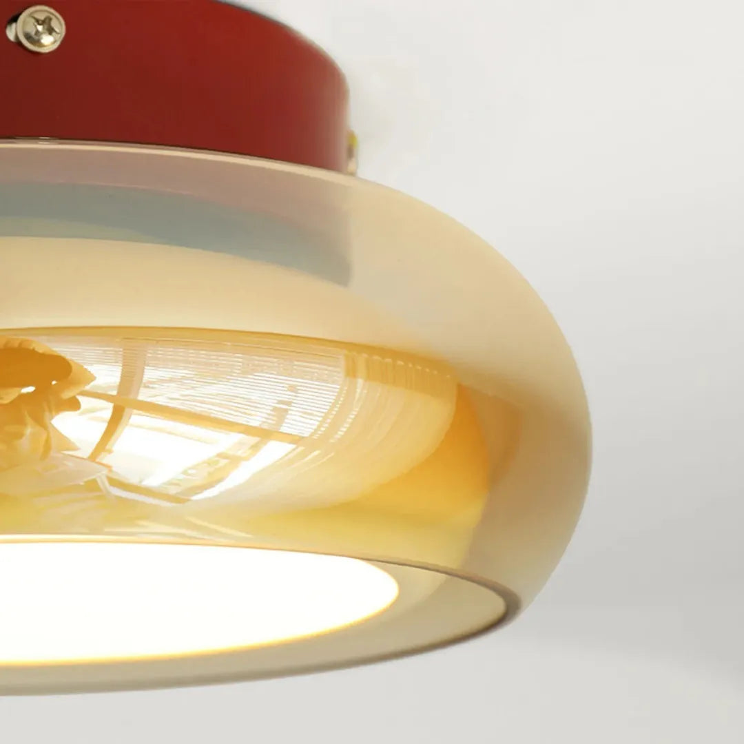 Luminária Plafon LED Vidro Francês Clássico Valen