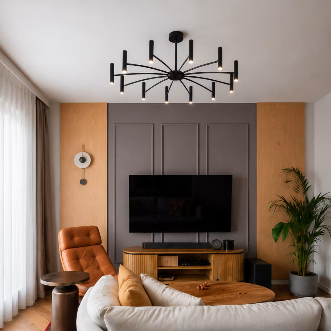 Lustre LED Moderno Ajustável Metal Sala de Jantar