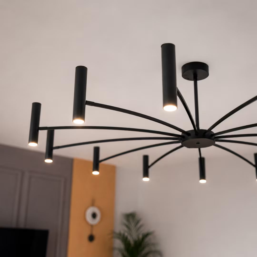 Lustre LED Moderno Ajustável Metal Sala de Jantar