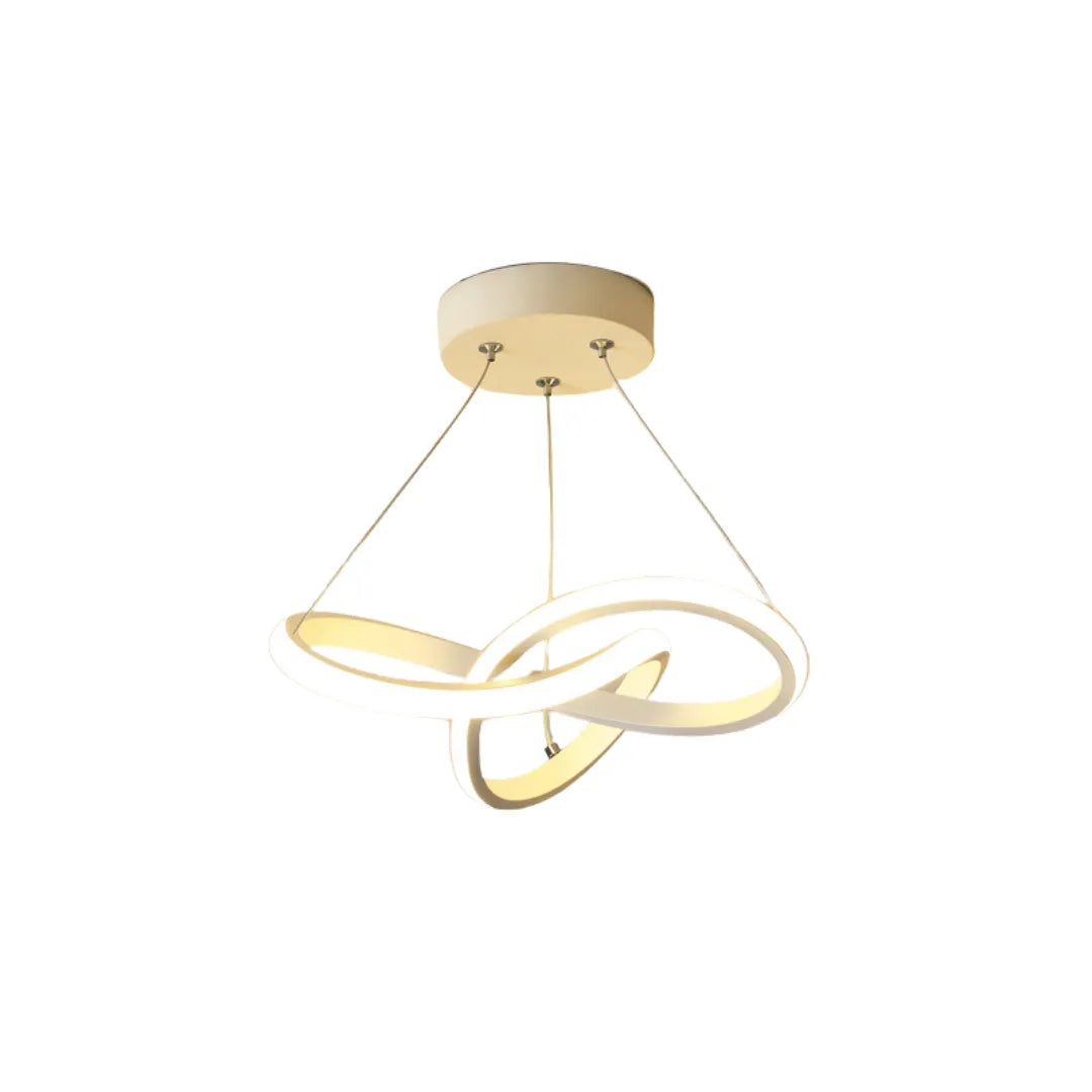 Lustre Pendente Entrelaço Circular Led Luna