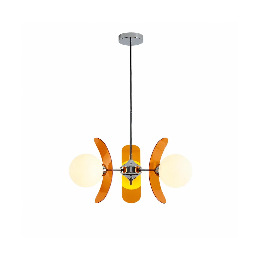 Lustre vidro fosco LED bauhaus Vinta