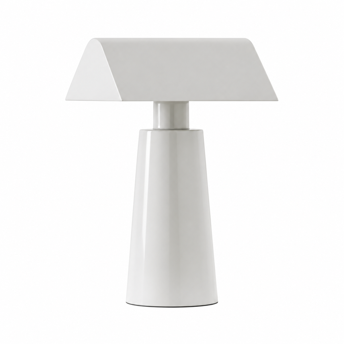 Luminária de Mesa Recarregável LED Touch Prisma Branca