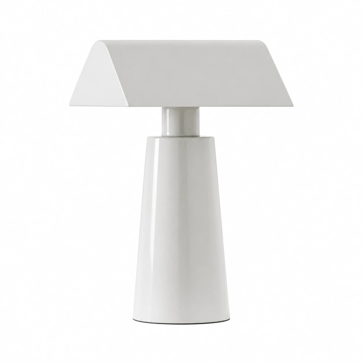 Luminária de mesa recarregável led touch prisma branca — Tonzi