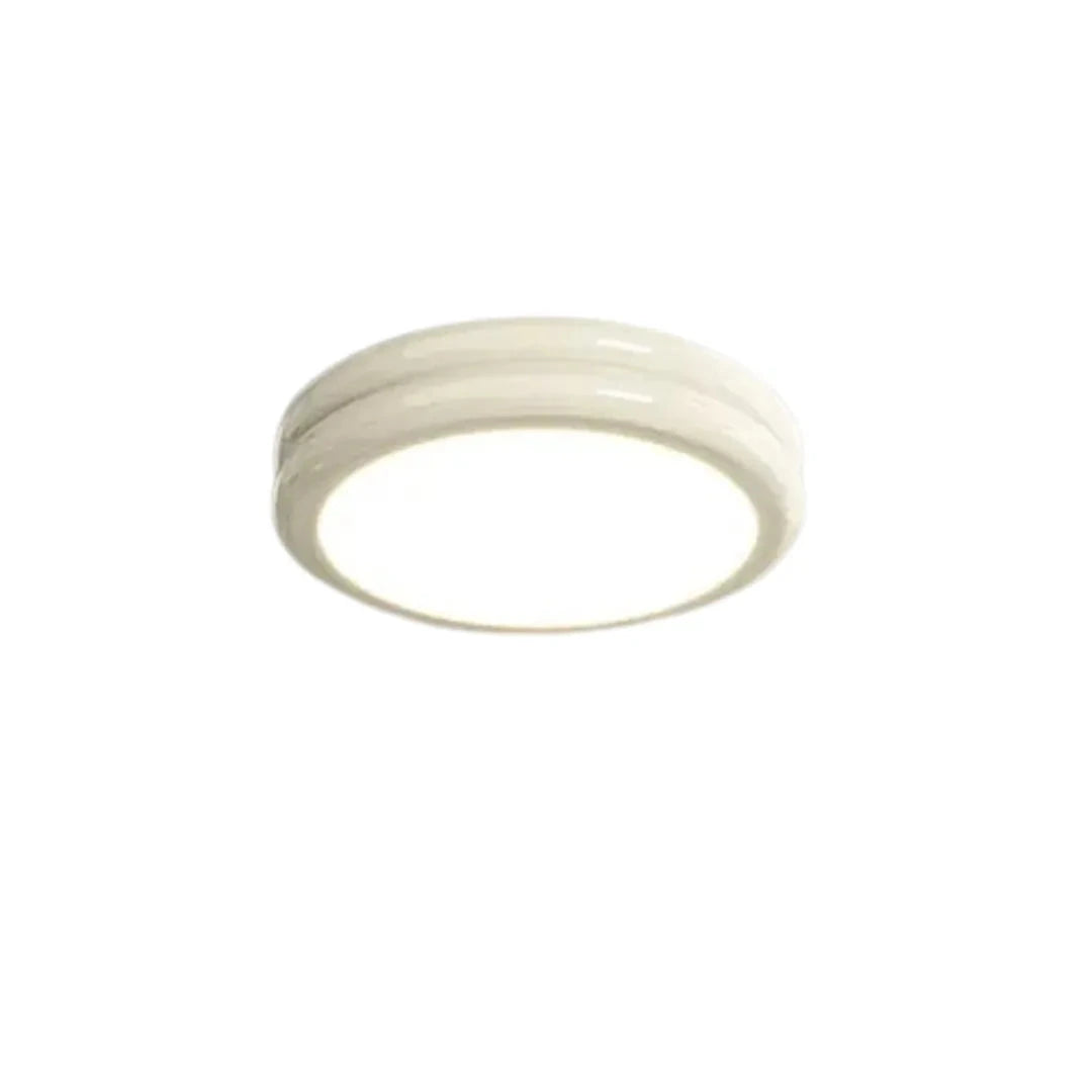 Plafon Acro Branco em acrílico sobre fundo branco — Plafon Moderno Minimalista em Acrílico Acro Branco — Tonzi
