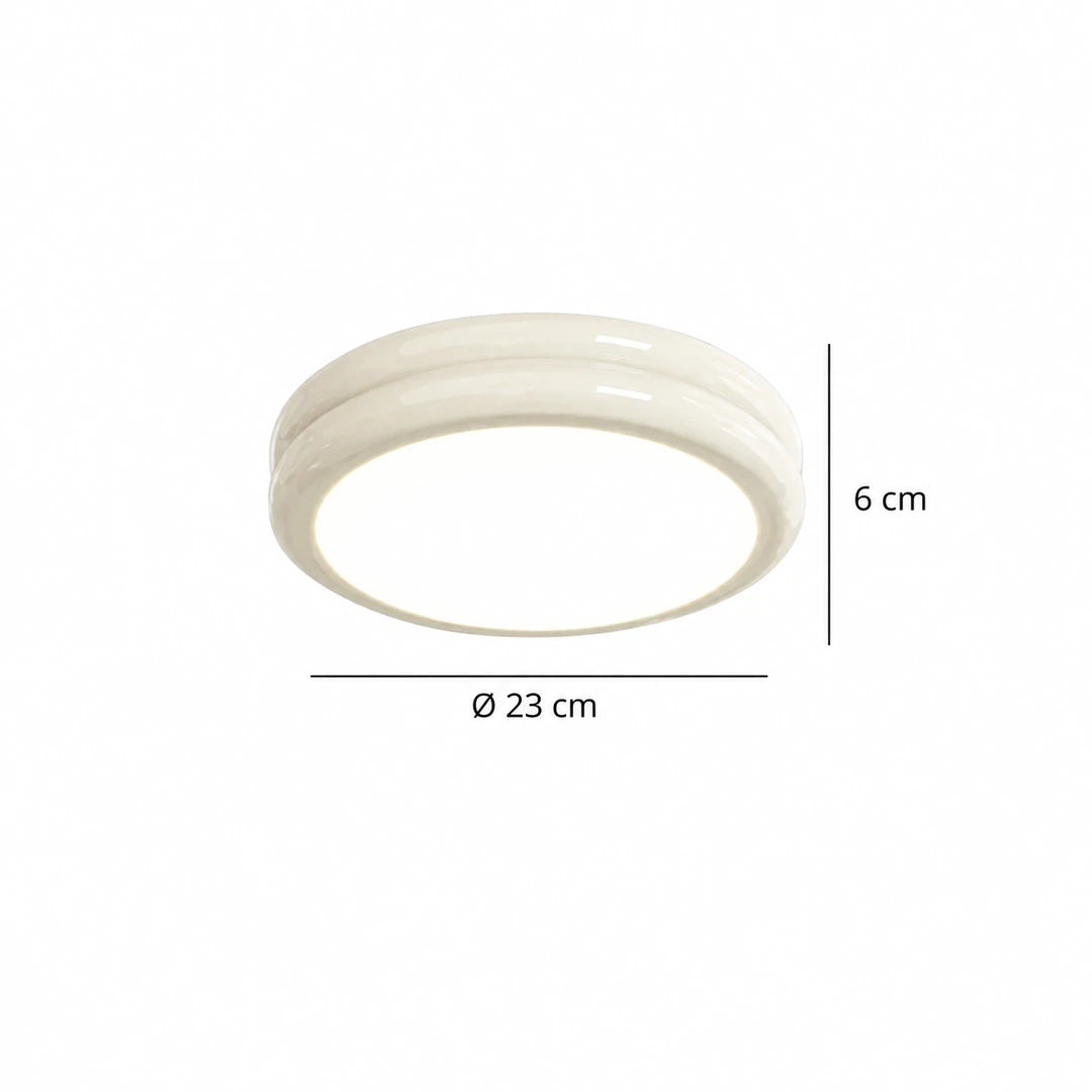 Medidas do Plafon Acro Branco: 23 cm de diâmetro e 6 cm de altura — Tonzi