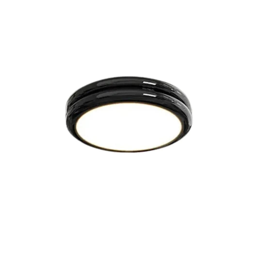 Plafon Acro Preto em acrílico sobre fundo branco — Plafon Moderno Minimalista em Acrílico Acro Preto — Tonzi