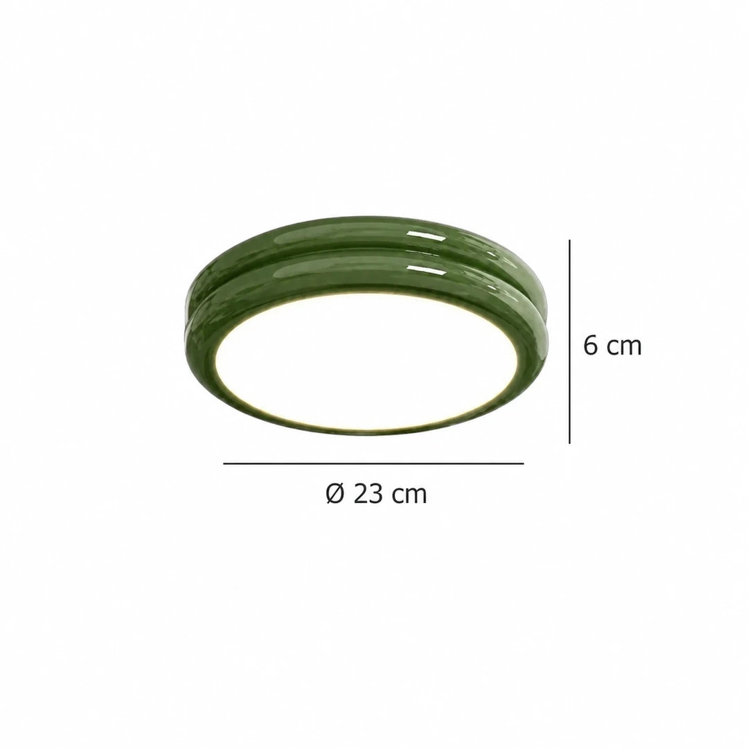 Medidas do Plafon Acro Verde: 23 cm de diâmetro e 6 cm de altura — Tonzi