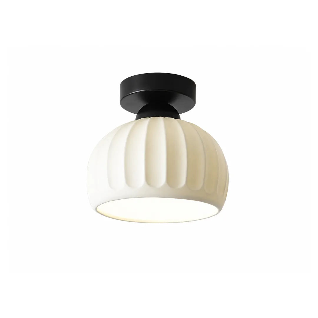 Plafon de teto cerâmica e metal LED minimalista Kori