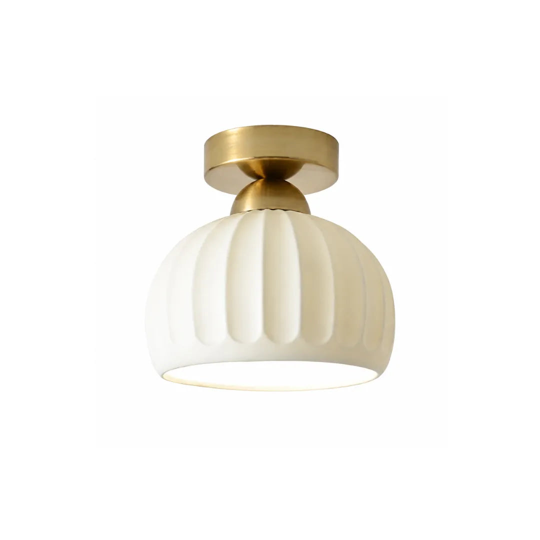 Plafon de teto cerâmica e metal LED minimalista Kori