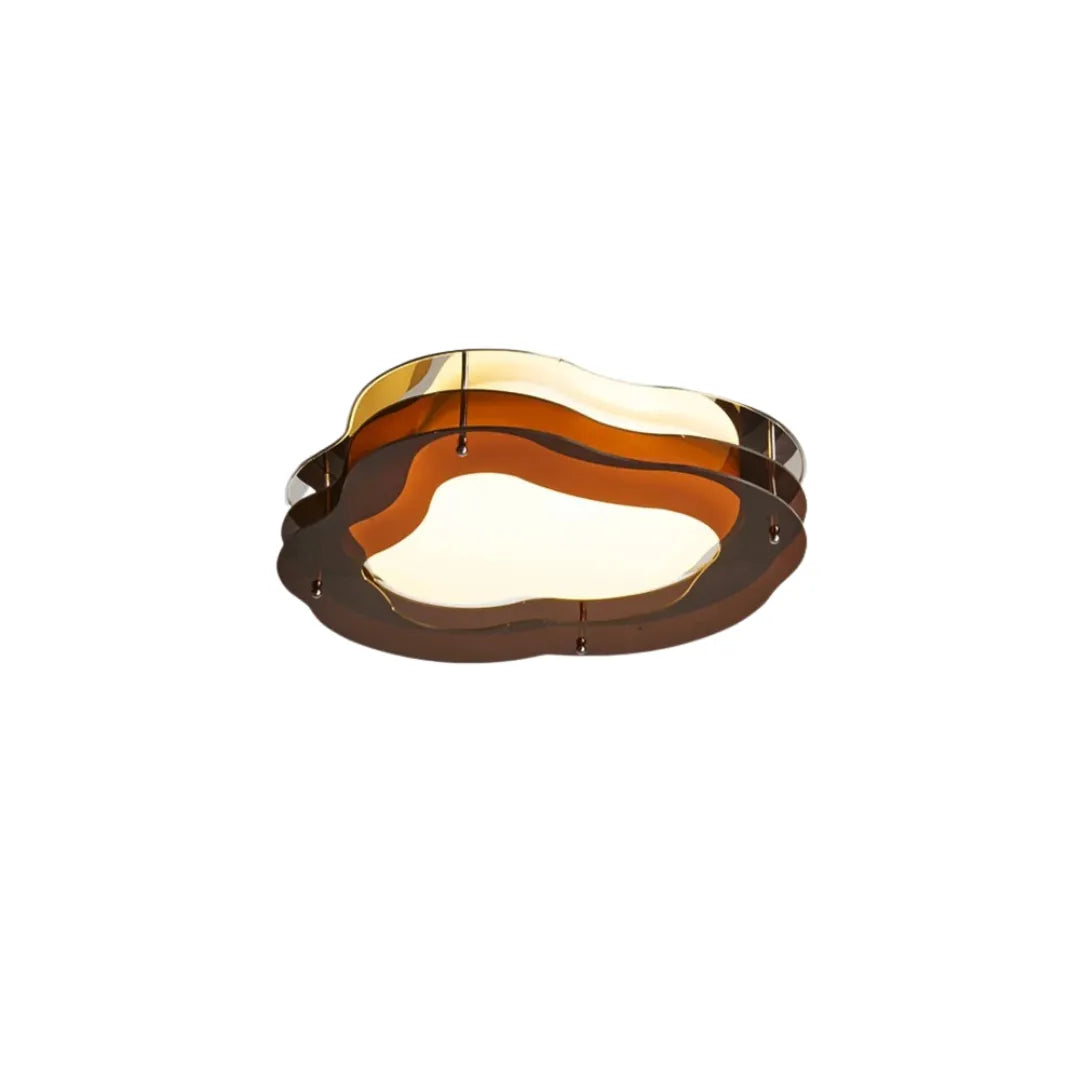 plafon de teto LED nórdico flor design moderno