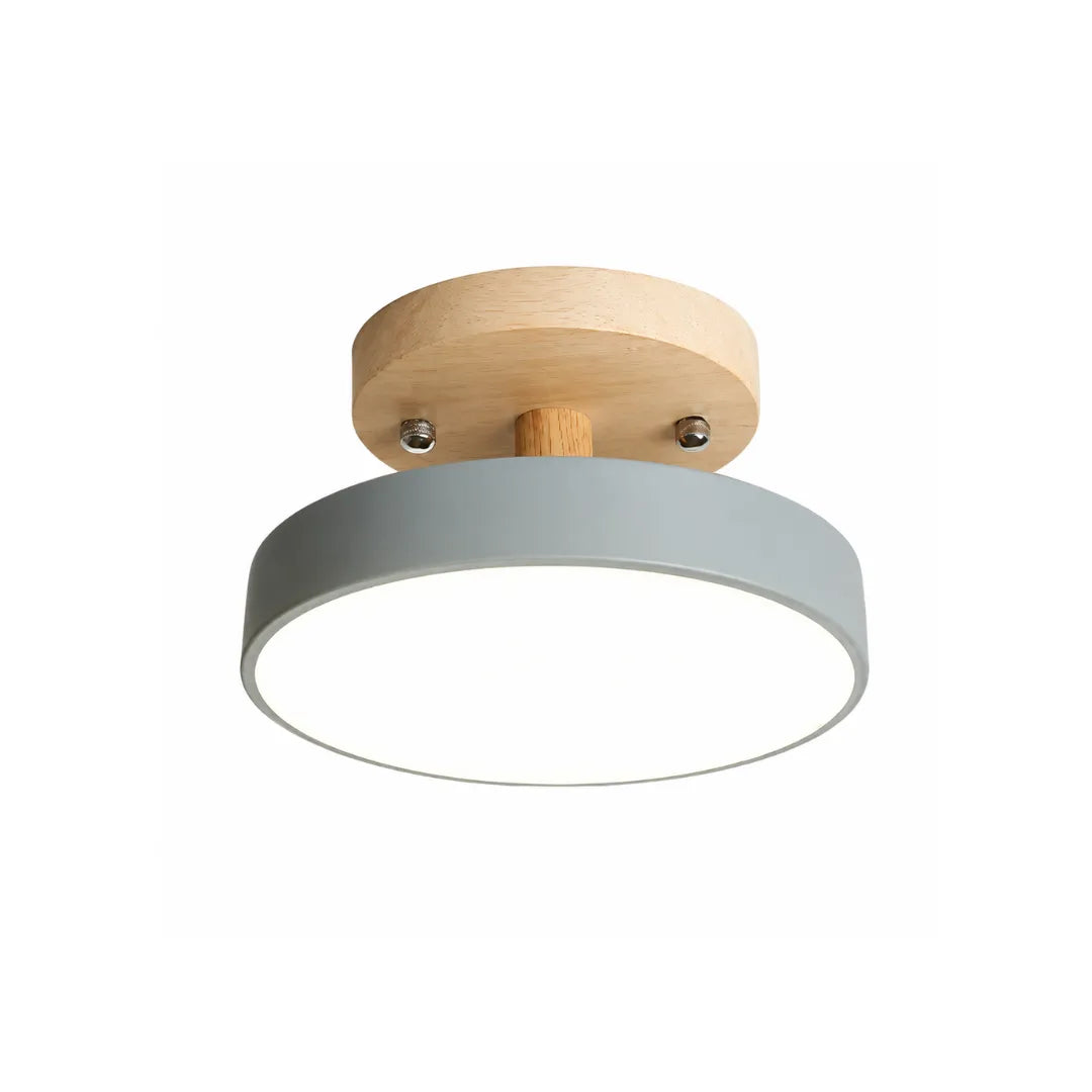 Plafon de teto redondo metal LED minimalista Norda