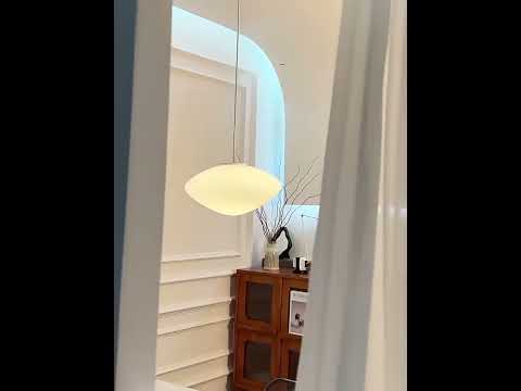 Vídeo da Luminária pendente vidro LED nórdica Köben Tonzi em ambiente